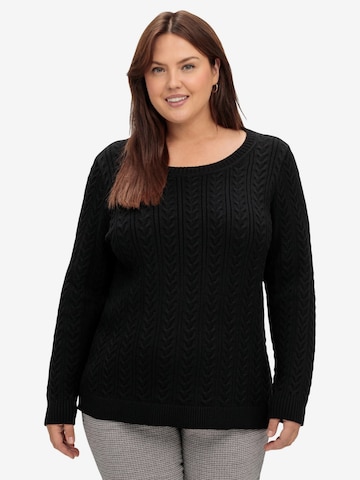 SHEEGO Pullover in Schwarz: predná strana