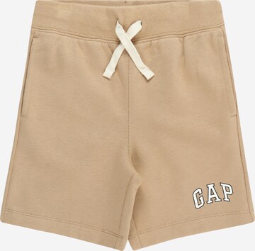 GAP Regular Pants in Brown: front