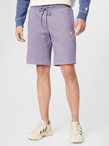 Starter Black Label Regular Shorts 'Essential' in Lila: predná strana