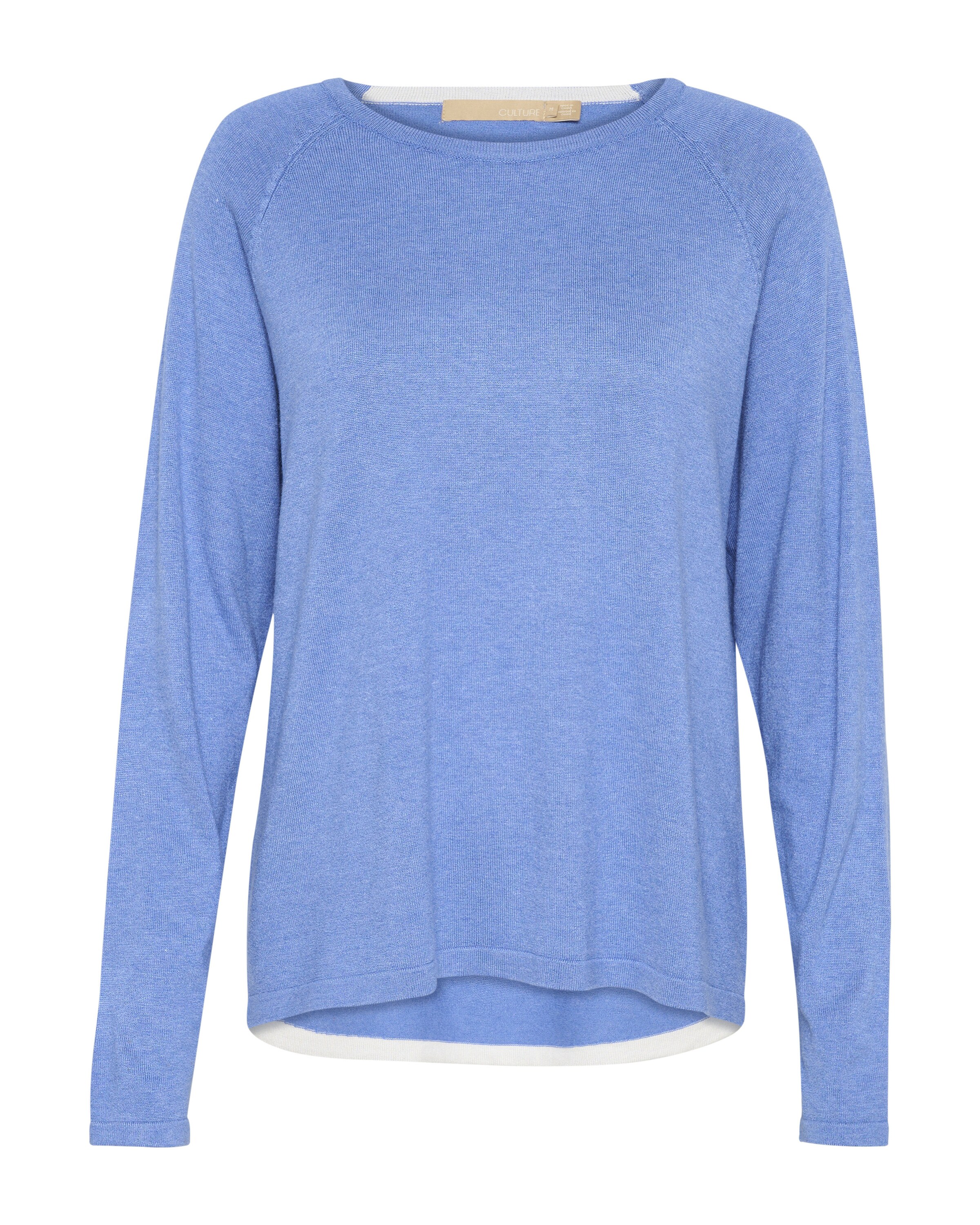 CULTURE Trui 'CUannemarie' in Blauw: voorkant