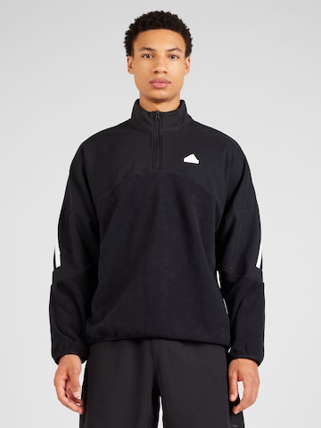 Hanorac sport de la ADIDAS SPORTSWEAR pe negru: față