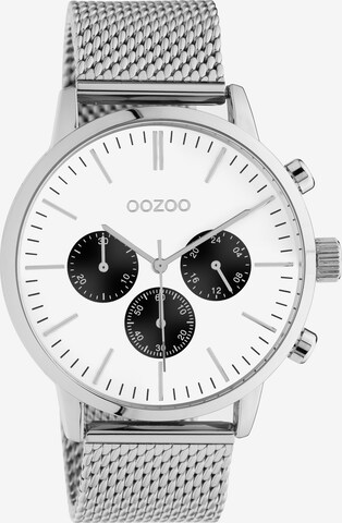 OOZOO Analog Watch in Silver: front