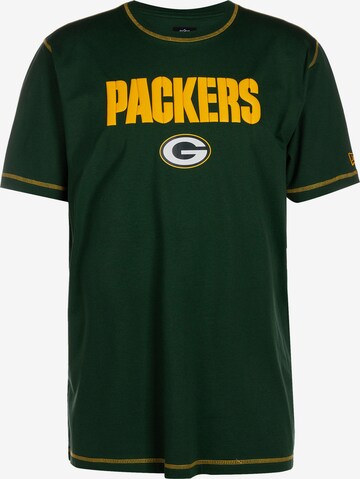 NEW ERA T-Shirt 'NFL Green Bay Packers Sideline' in Grün: predná strana
