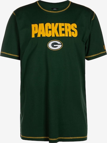NEW ERA Shirt 'NFL Green Bay Packers Sideline' in Groen: voorkant