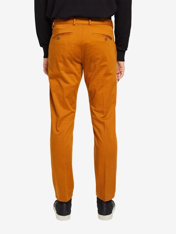 Coupe slim Pantalon chino ESPRIT en marron