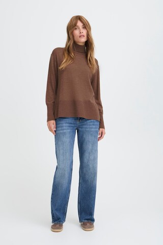 PULZ Jeans Trui ' SADIE' in Bruin