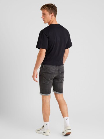JACK & JONES Slimfit Jeans 'JJIRICK JJORIGINAL' in Zwart