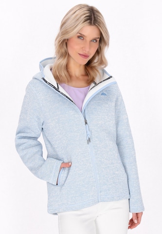 Veste en polaire Schmuddelwedda en bleu : devant