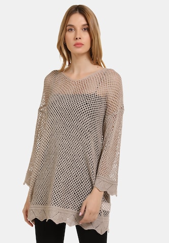 Pull-over Usha en beige : devant