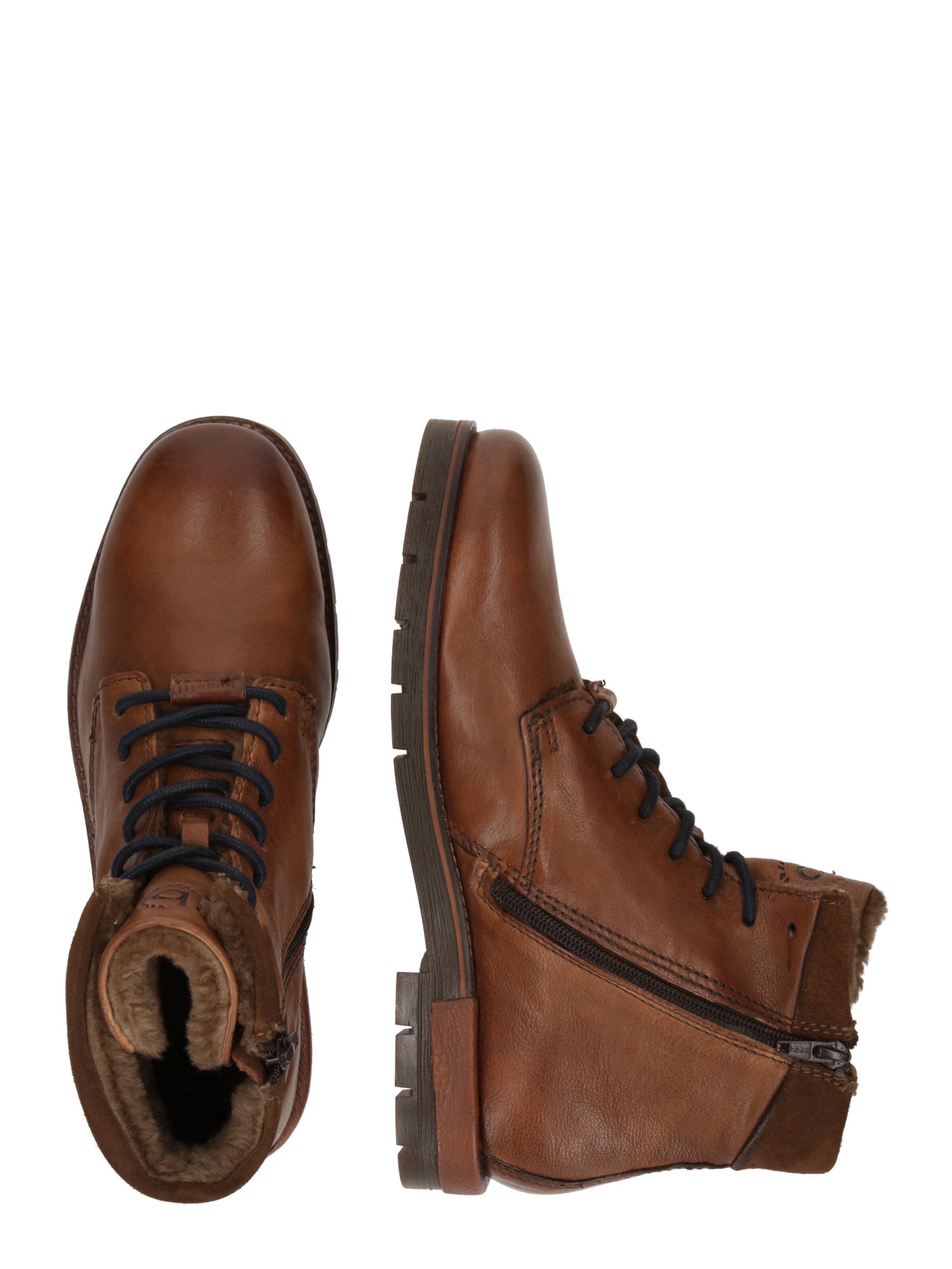 bugatti Lace-Up Boots 'Mare' in Brown