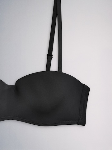 The Set Balconette Bra in Black