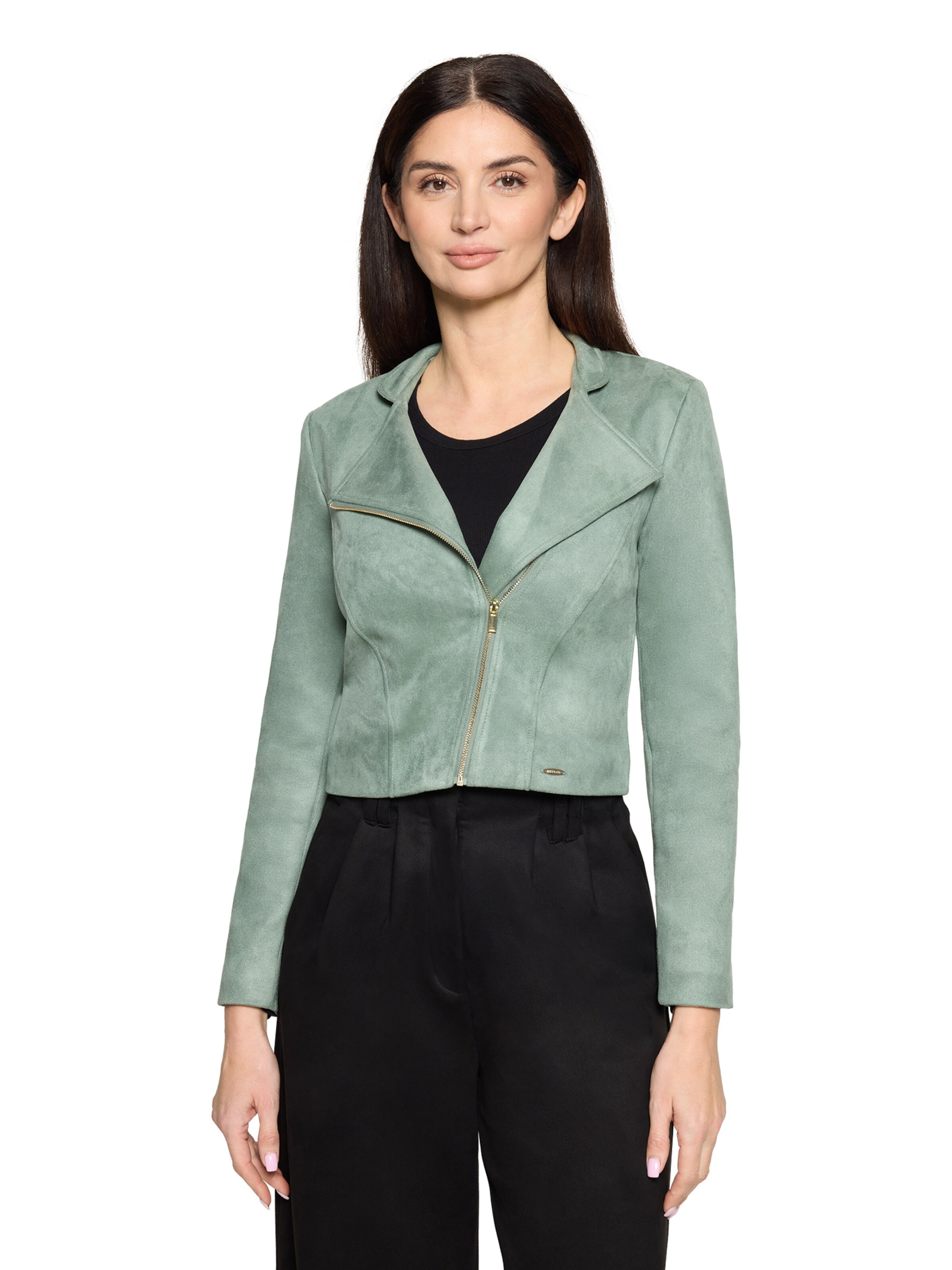Betty & Co Between-season jacket in Green: front