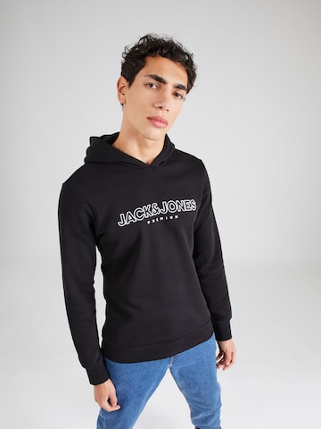 JACK & JONES Sweatshirt 'JASON' in Zwart: voorkant