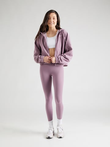 NIKE Athletic Fleece Jacket 'ONE' in Purple