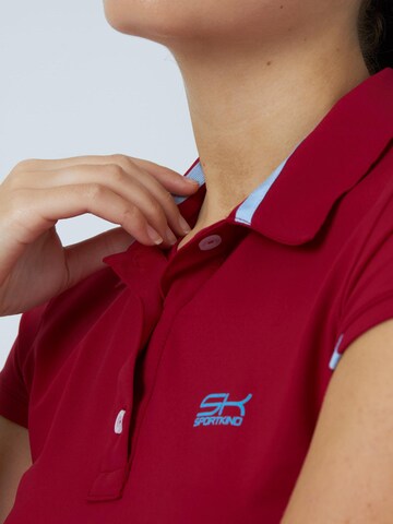 SPORTKIND Funktionsshirt 'Poloshirt'‌‌‌‌‌‌‌ in Rot