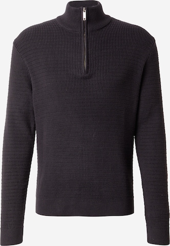 SELECTEDPulover 'SLHTHEO' - crna boja: prednji dio