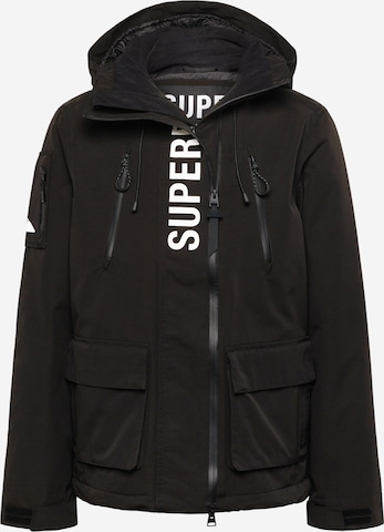 Superdry Toiminnallinen takki 'Ultimate SD' värissä musta: edessä