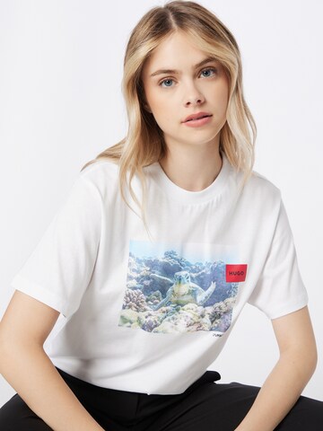 T-shirt 'Vintage' HUGO en blanc