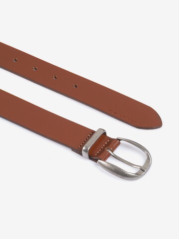 TOM TAILOR Belt 'Brook' in Brown