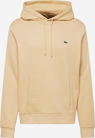 Felpa di LACOSTE in beige: frontale