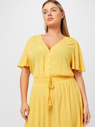 Robe 'Duffy' ABOUT YOU Curvy en jaune
