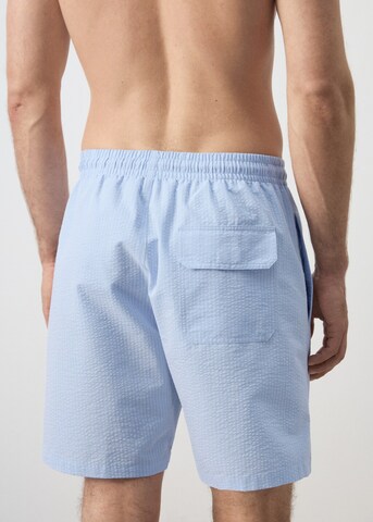 MANGO MAN Badeshorts 'Seer' in Blau
