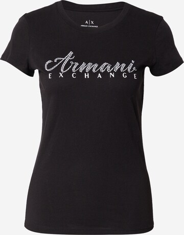 T-shirt ARMANI EXCHANGE en noir : devant