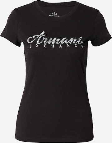 ARMANI EXCHANGE Póló - fekete: elől