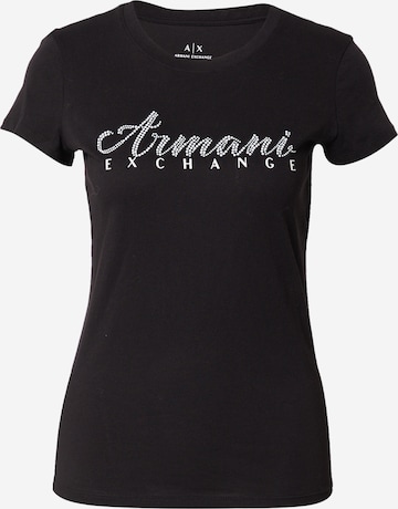 ARMANI EXCHANGE Shirt in Zwart: voorkant