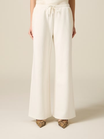 Loosefit Pantalon oltre en blanc