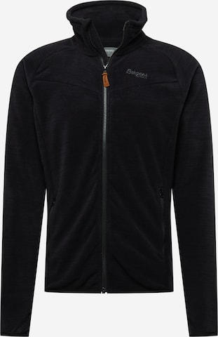 Bergans Athletic Fleece Jacket 'Hareid' in Black: front
