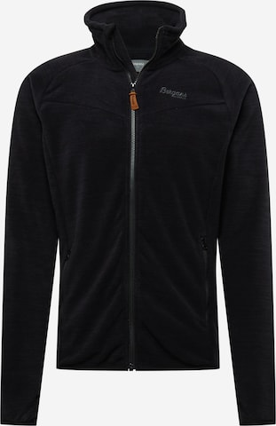 Bergans Funktionsfleecejacke 'Hareid' in Schwarz: predná strana