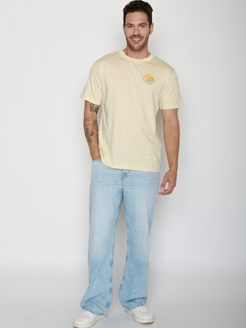 GREENBOMB Shirt 'Fusion La Bicicleta' in Geel