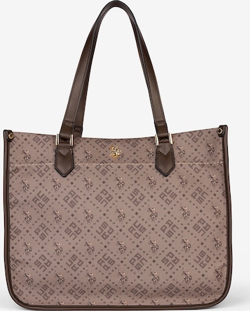 Cabas U.S. POLO ASSN. en marron : devant