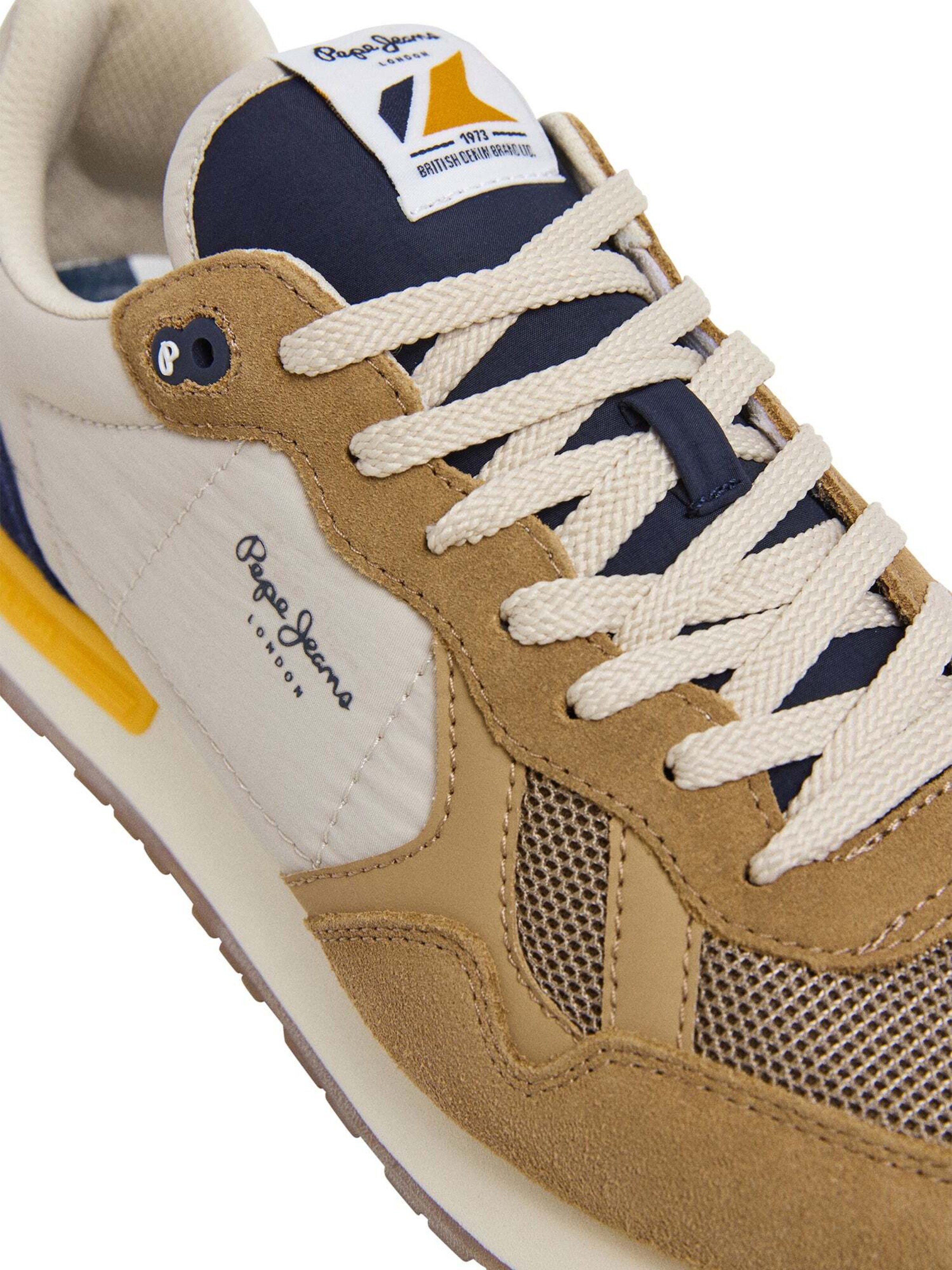 Sneaker bassa 'Brit Camp' di Pepe Jeans in beige