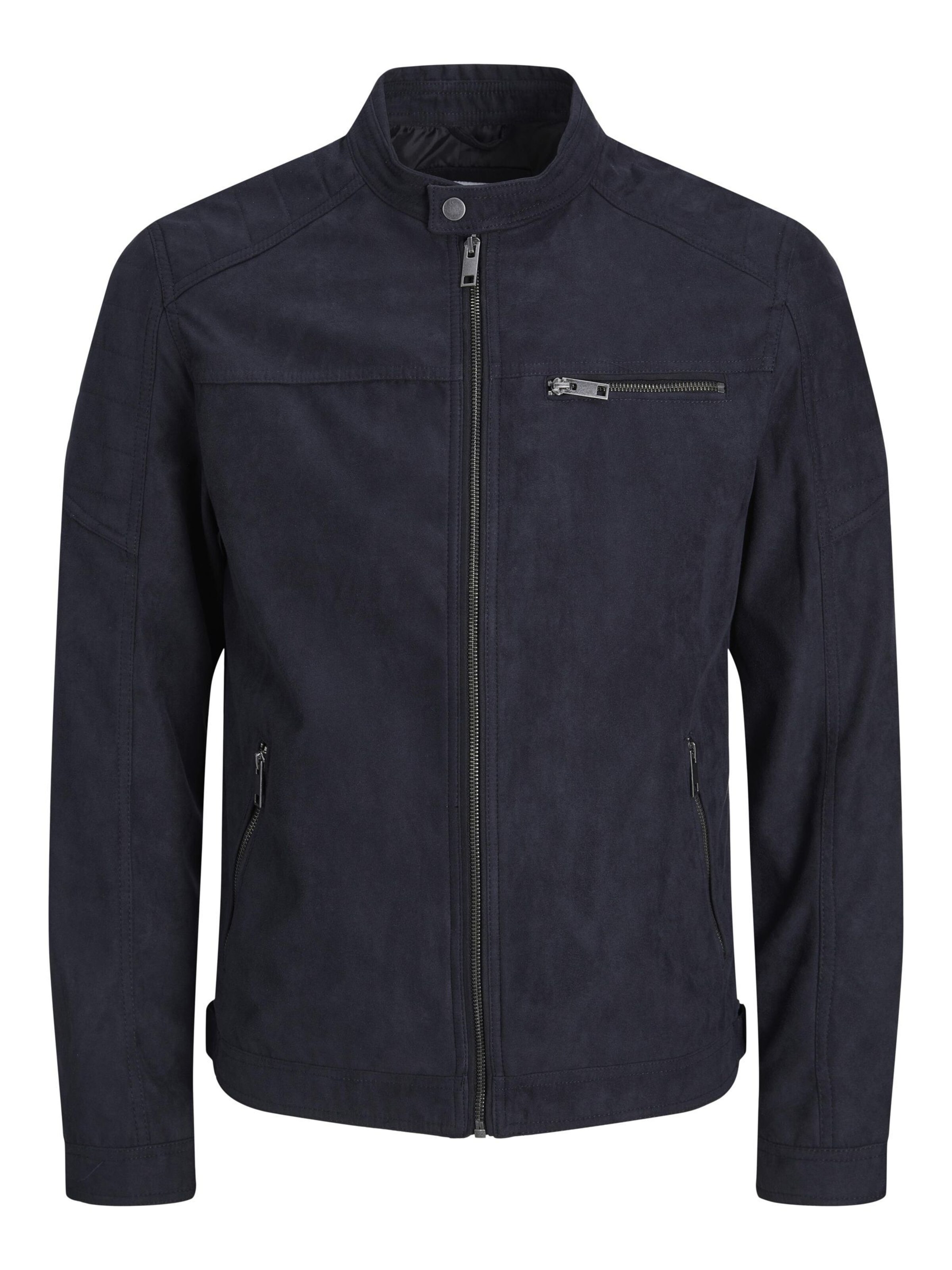 Coupe regular Veste mi-saison 'JCOROCKY JACKET' JACK & JONES en noir : devant