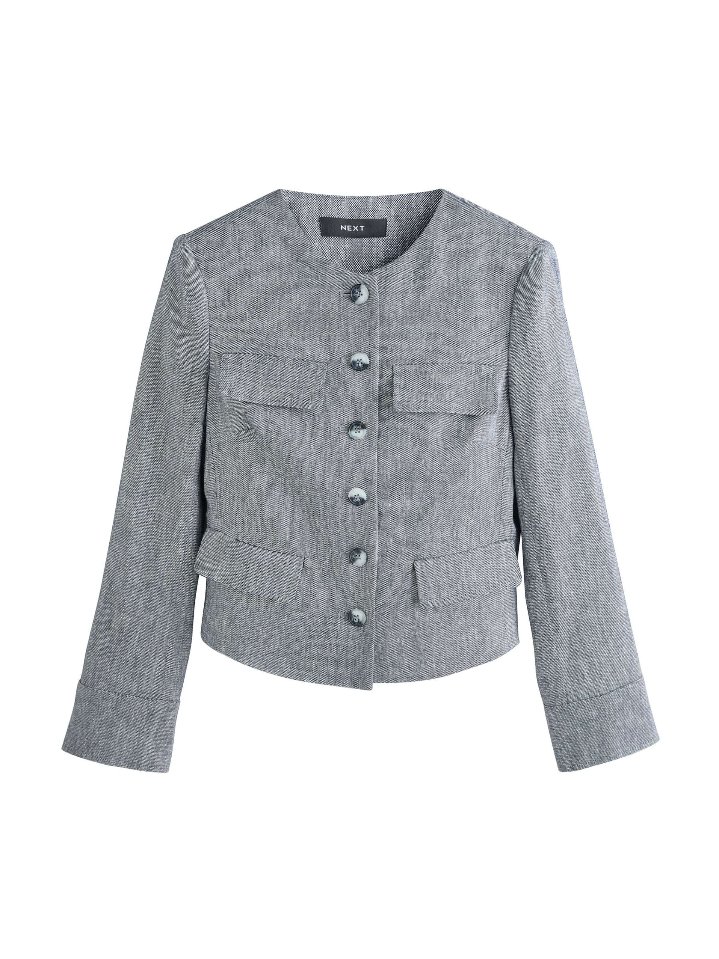 Next Jacke in Blau: Vorderseite