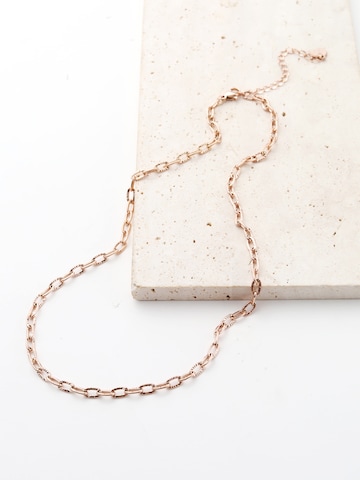 Hey Happiness - Cadena 'Textured Link' en oro