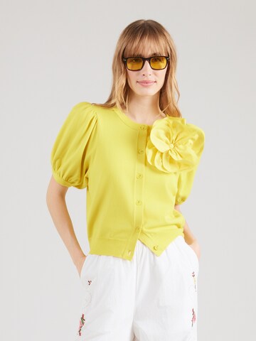 Essentiel Antwerp - Cárdigan 'JUMPO' en amarillo: frente