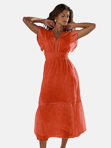 Robe d’été Lipsy en orange : devant