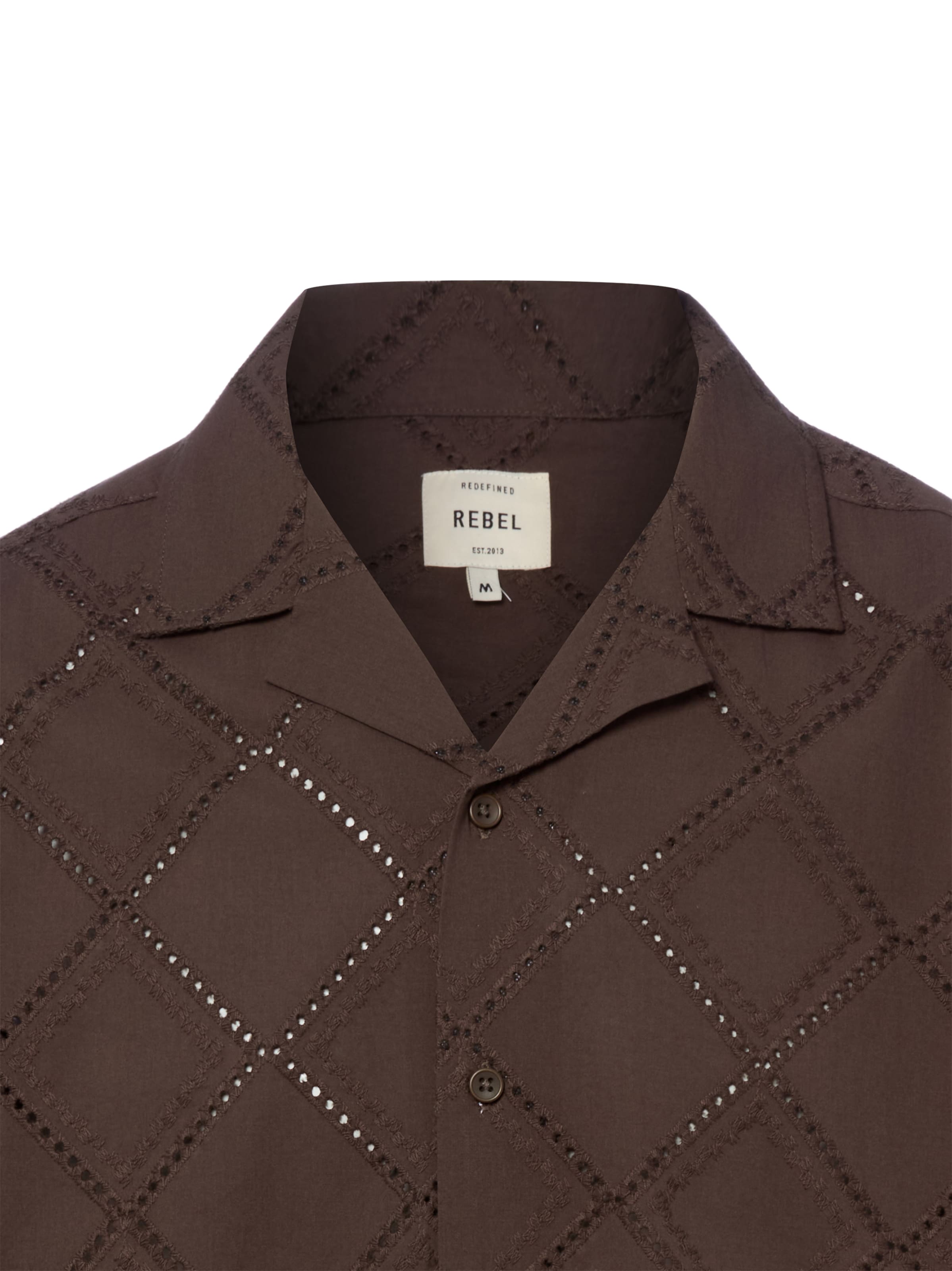 Coupe regular Chemise ' Mylo ' Redefined Rebel en marron