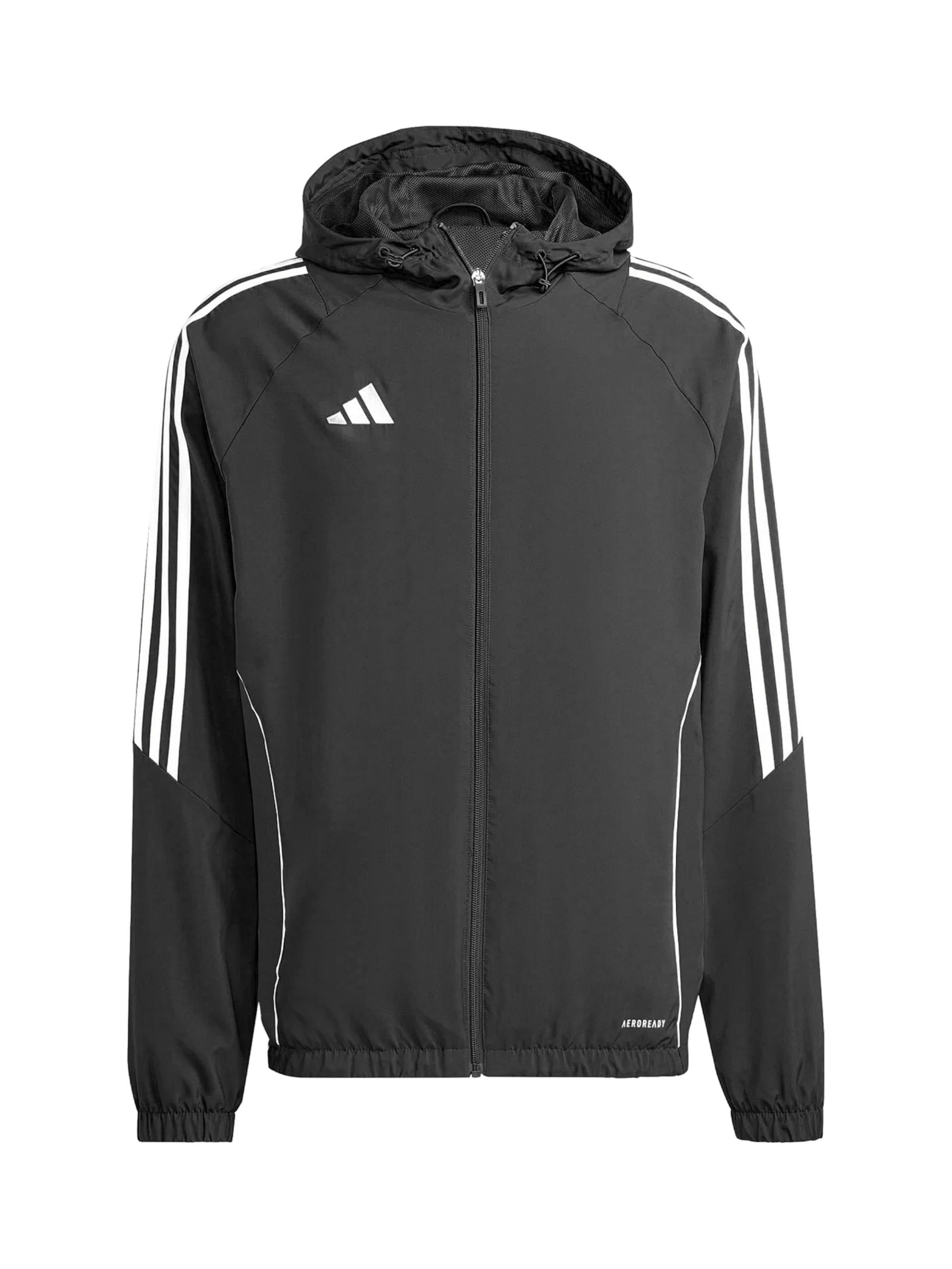 ADIDAS PERFORMANCE Sportovní bunda 'Tiro 24' – černá: přední strana