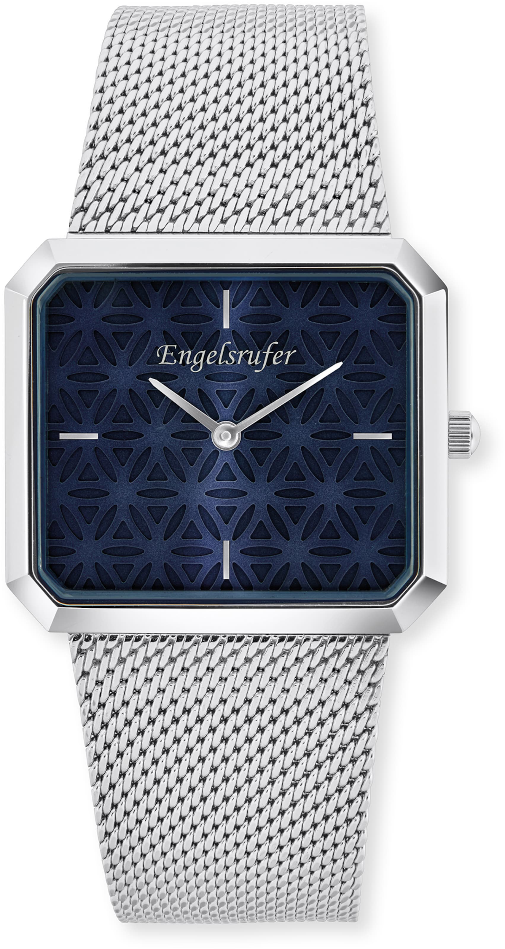 Engelsrufer Uhr in Silber: Vorderseite