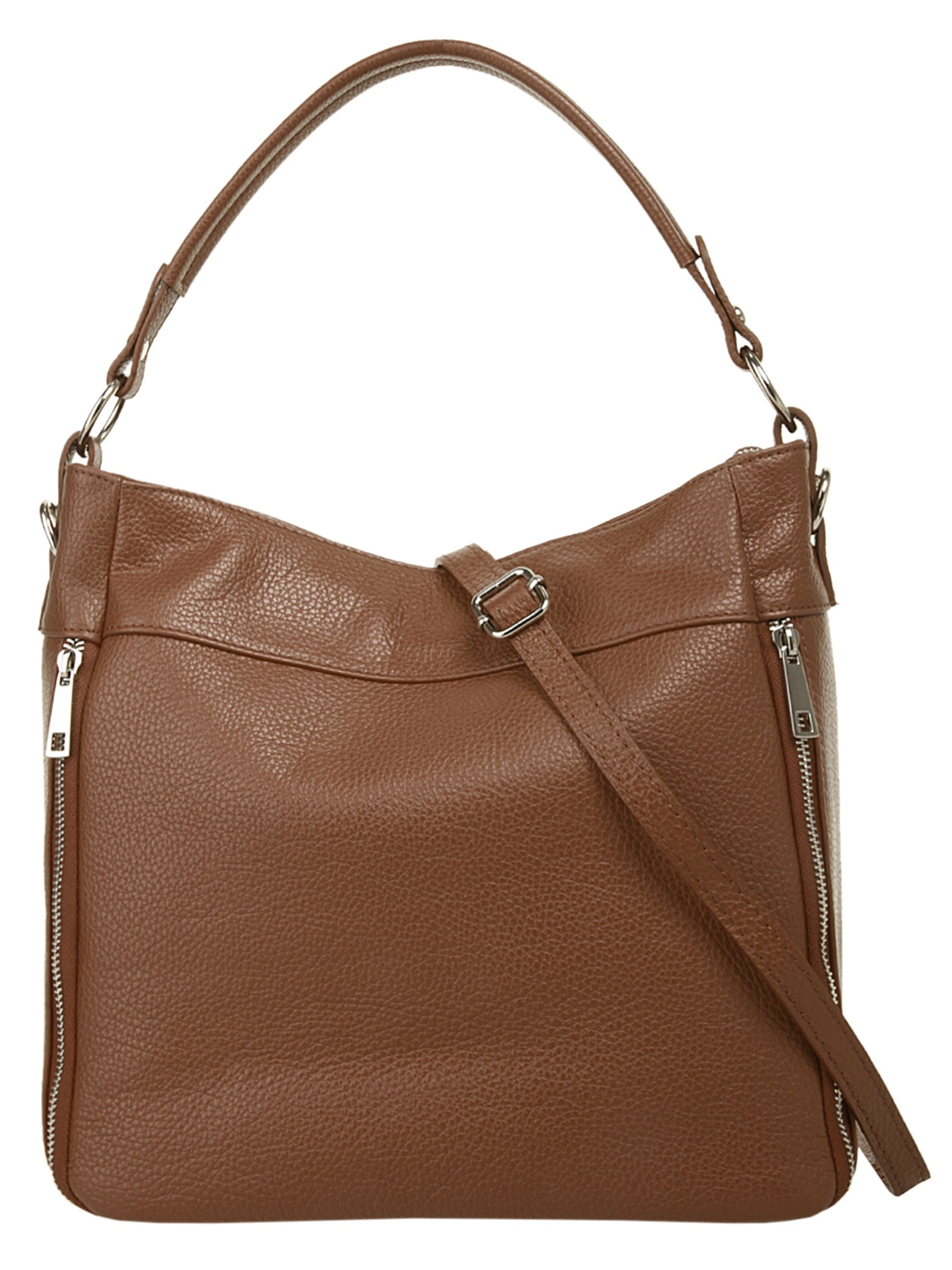 Cluty Handbag in Brown: front