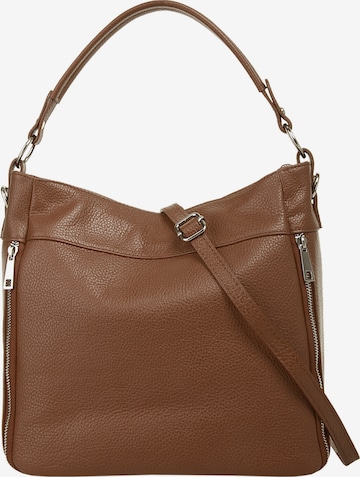 Cluty Handbag in Brown: front