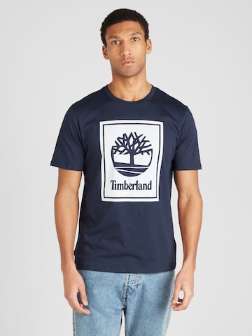 TIMBERLAND - Camisa em azul: frente