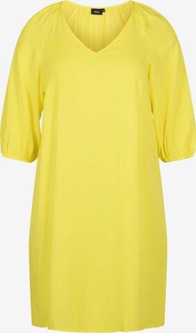 Robe 'XWINONA' Zizzi en jaune : devant