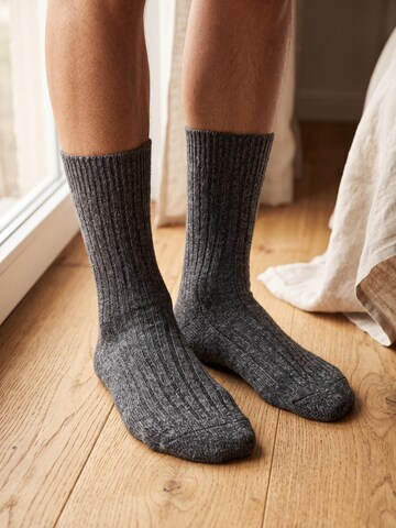 sockenkauf24 Skarpety 'Norweger Wollsocken' w kolorze szary