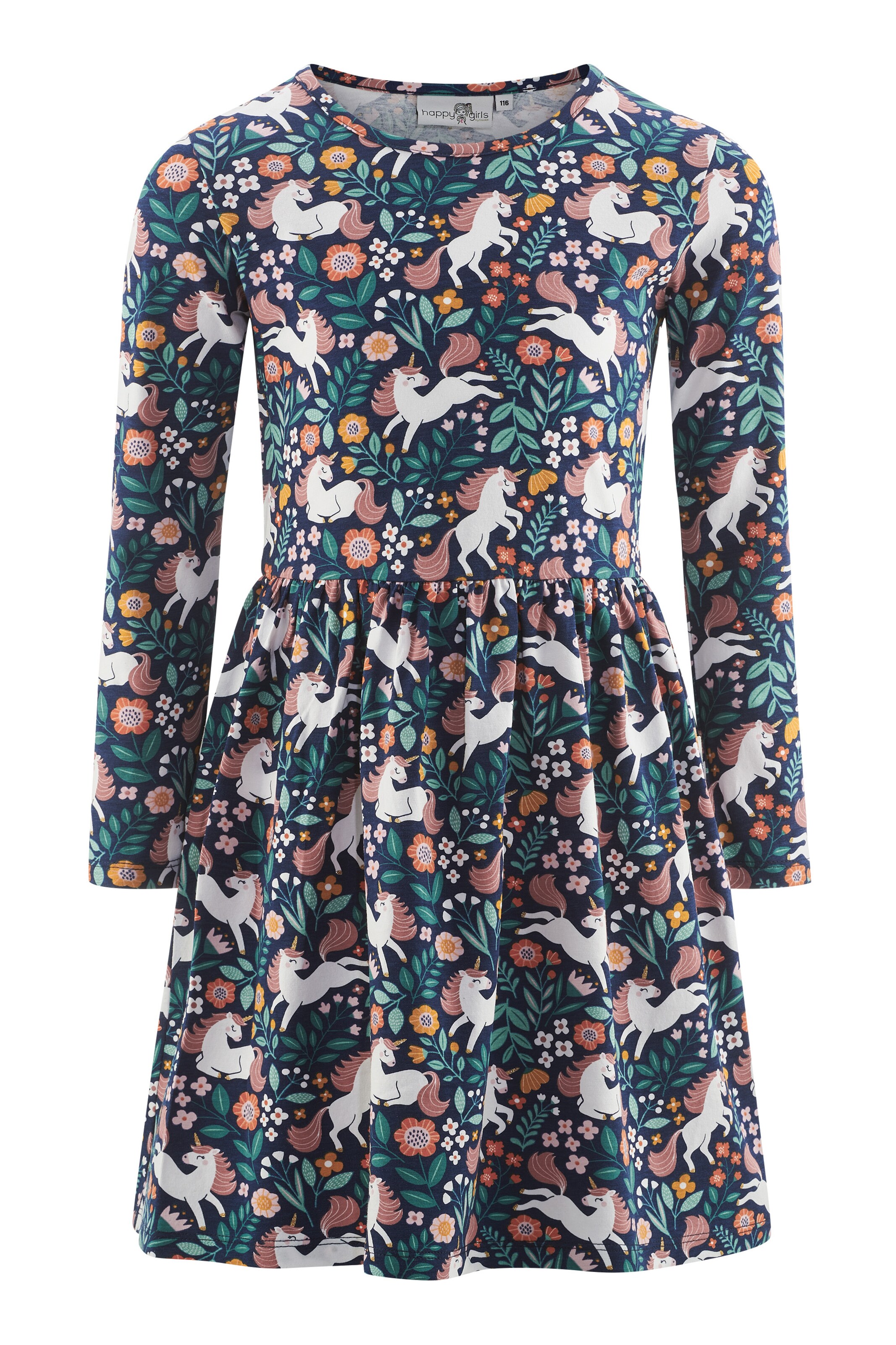 happy girls Šaty – modrá: přední strana