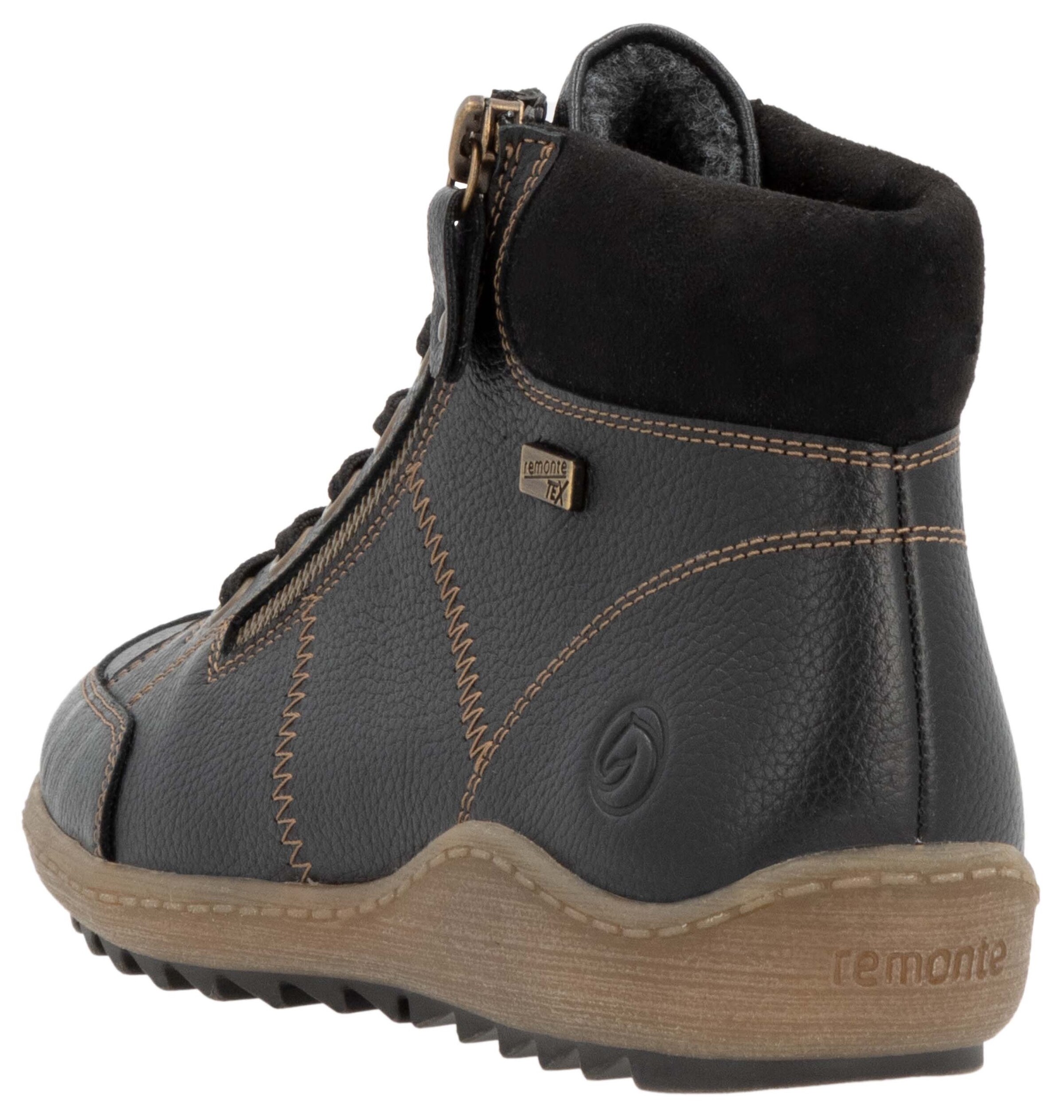 Bottines à lacets REMONTE en noir